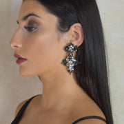Angela Earrings Dark Silver