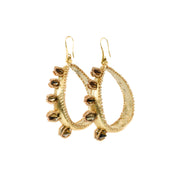 Bella Large Spiked Earrings Gold