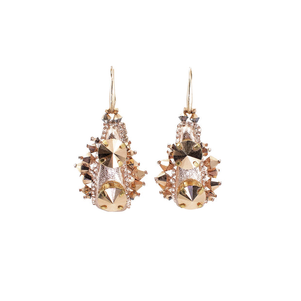 Bella Small Spiked Earrings Rose Gold