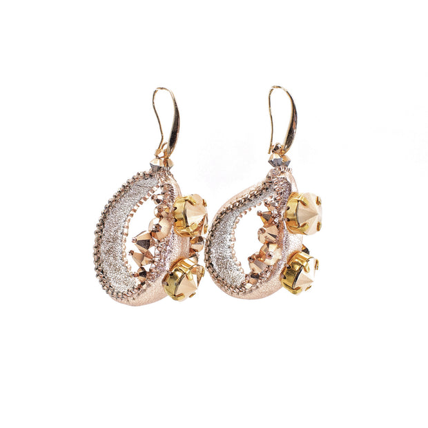 Bella Small Spiked Earrings Rose Gold