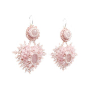 L'Amour + Love Amulet Earrings in Romantic Pink