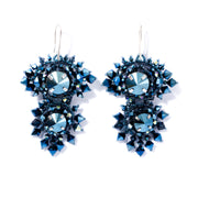 Shar Earrings Metallic Blue
