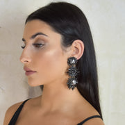 Sienna Earrings Dark Silver
